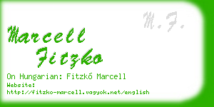 marcell fitzko business card