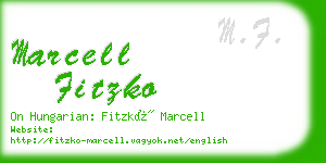 marcell fitzko business card